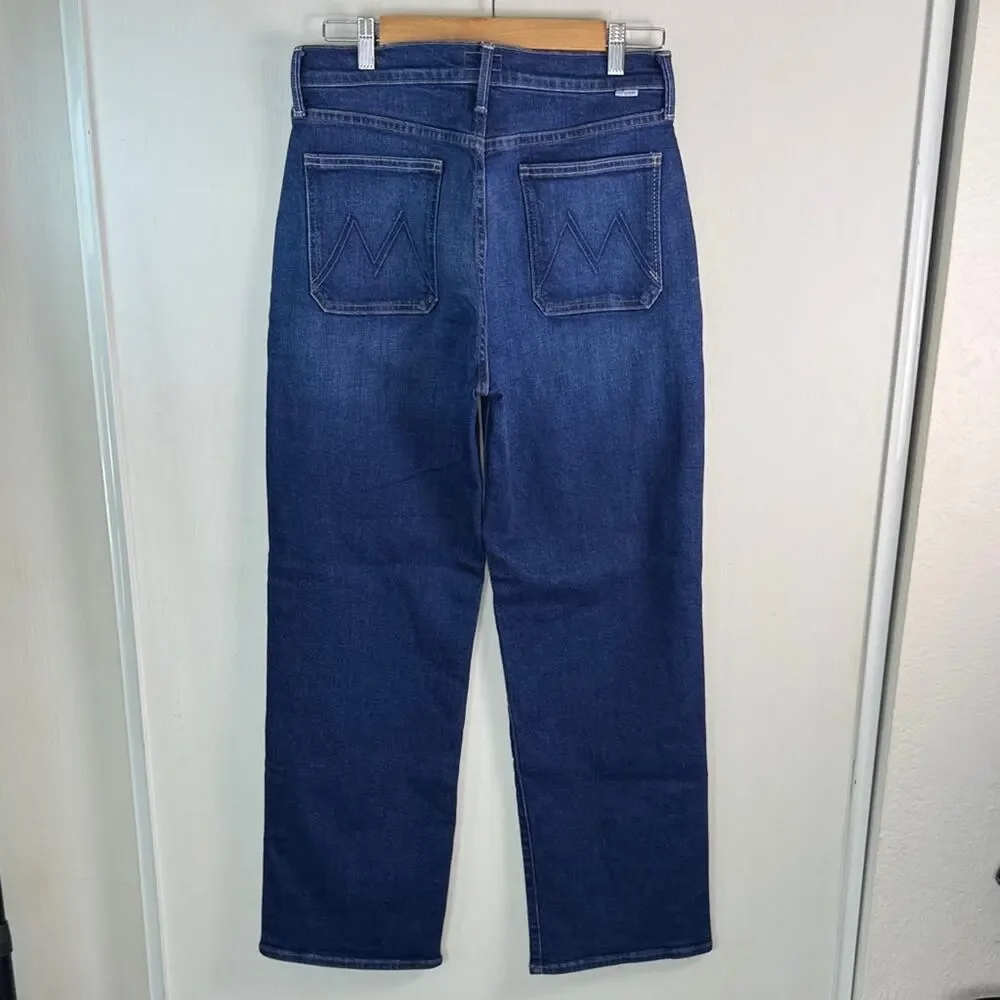 NWT! MOTHER The Lil Rambler Patch Pocket High Waist Straight Leg Jeans size 31P - Picture 7 of 16